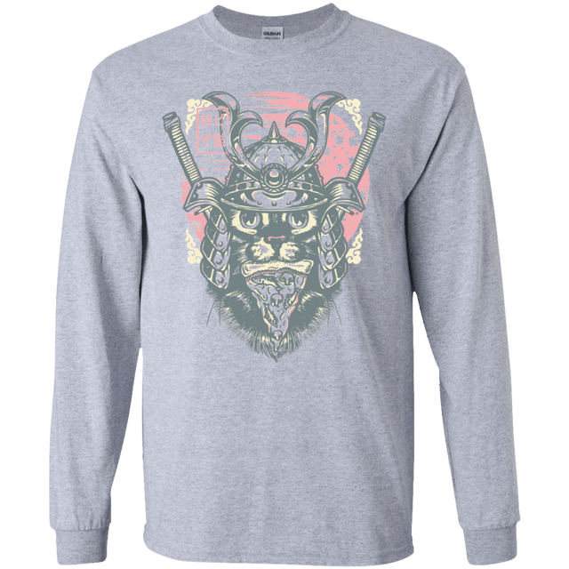 T-Shirts Sport Grey / YS Samurai Pizza Cat Youth Long Sleeve T-Shirt