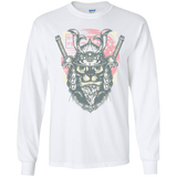 T-Shirts White / YS Samurai Pizza Cat Youth Long Sleeve T-Shirt