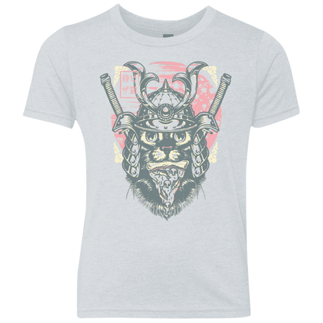 T-Shirts Heather White / YXS Samurai Pizza Cat Youth Triblend T-Shirt