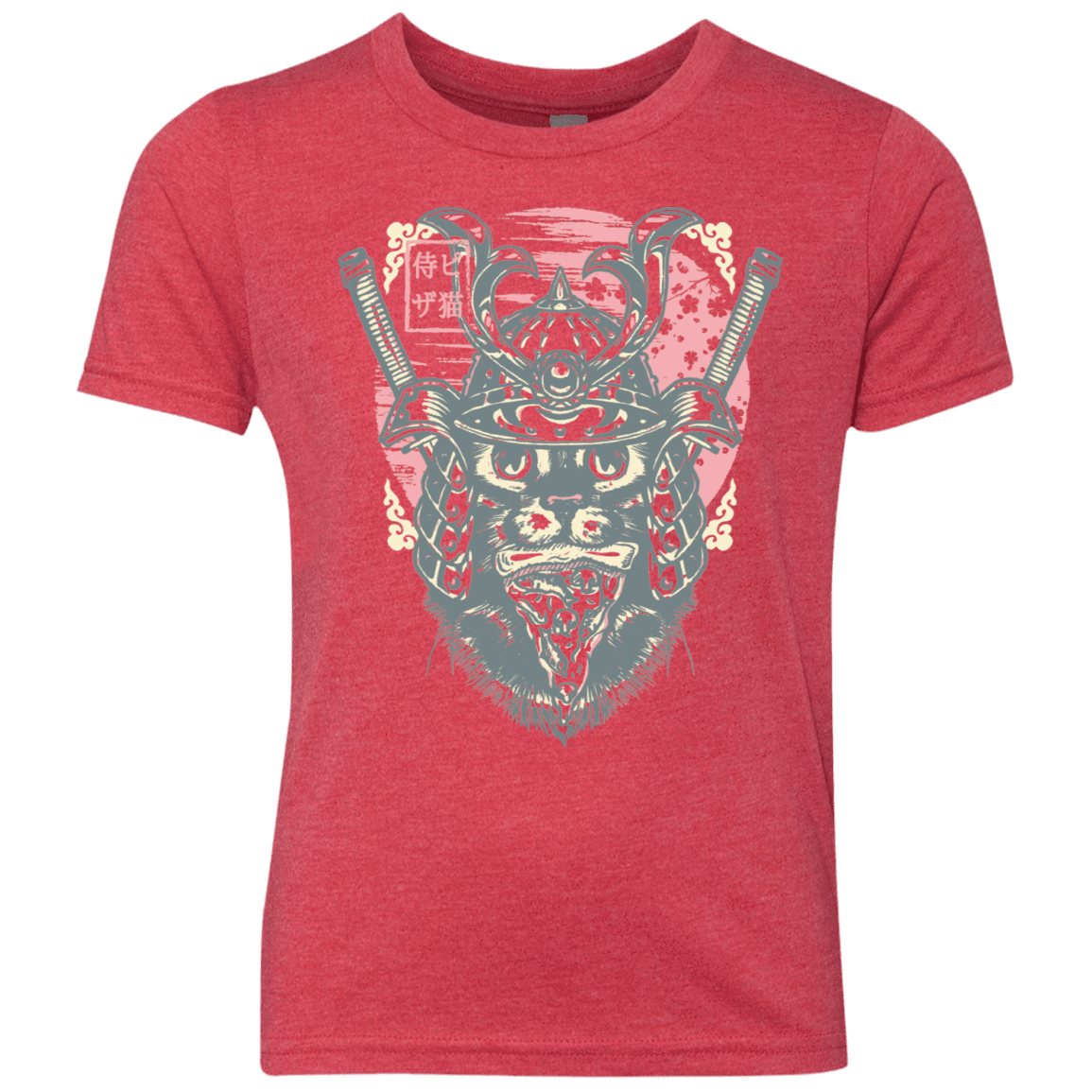 T-Shirts Vintage Red / YXS Samurai Pizza Cat Youth Triblend T-Shirt