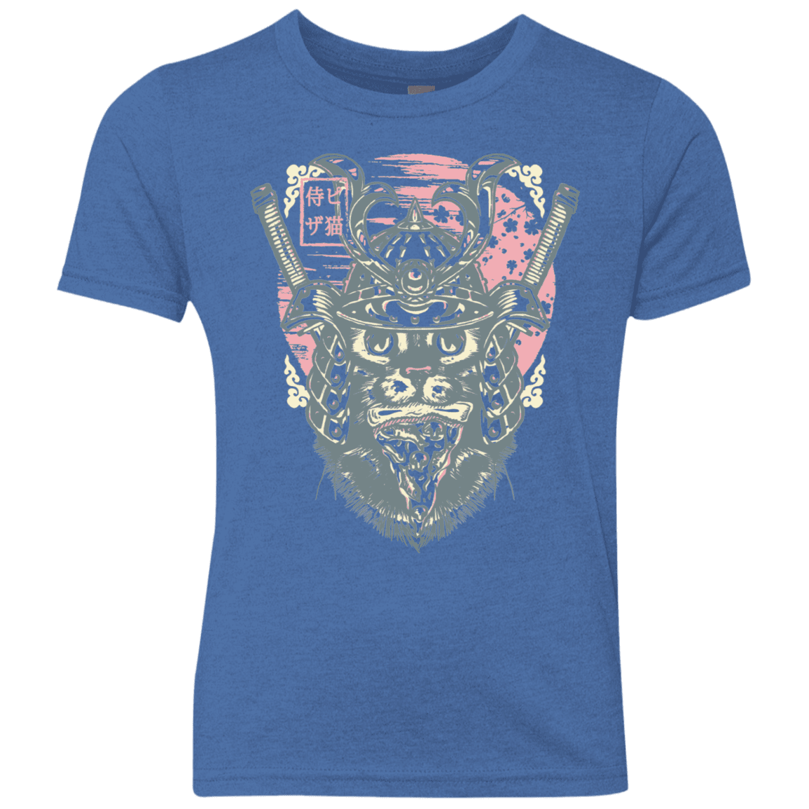 T-Shirts Vintage Royal / YXS Samurai Pizza Cat Youth Triblend T-Shirt
