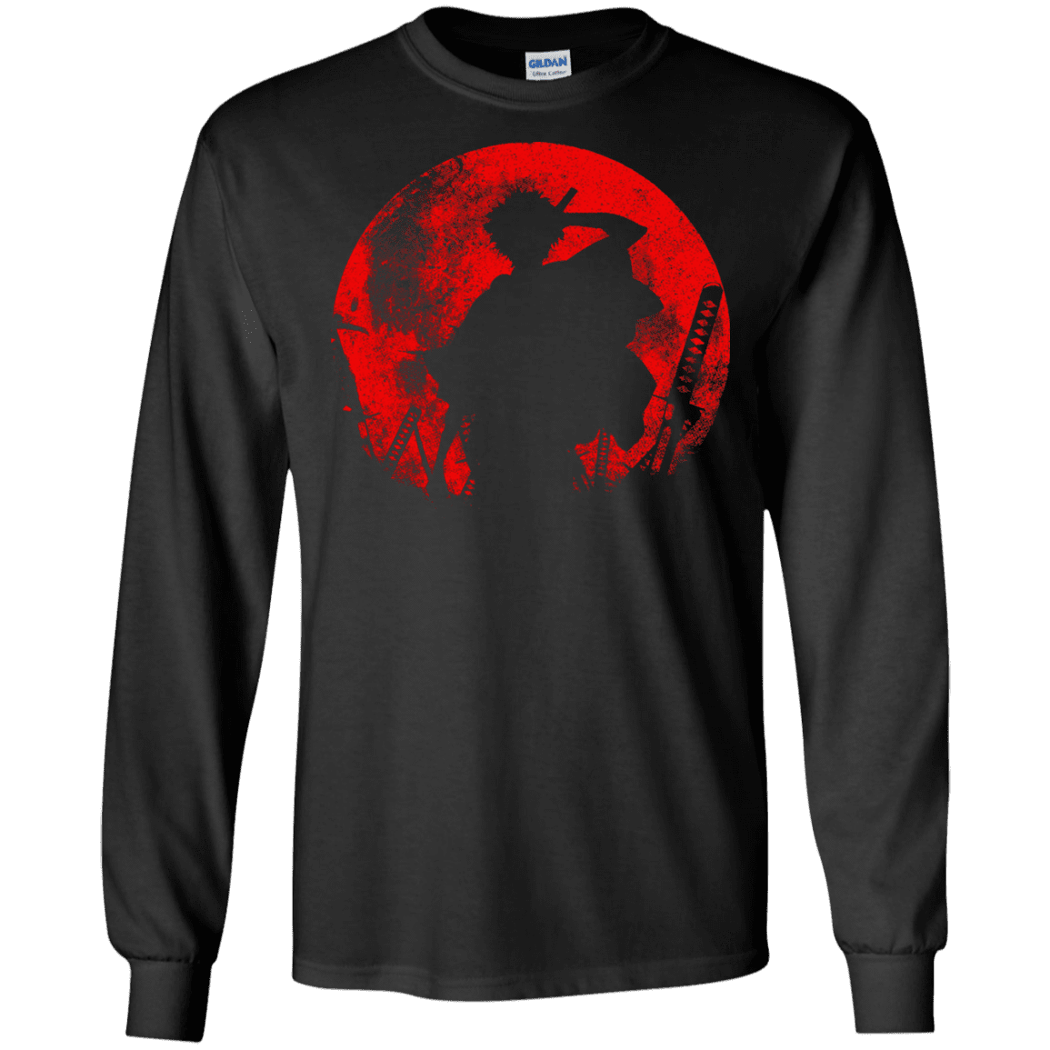 T-Shirts Black / S Samurai Swords Men's Long Sleeve T-Shirt