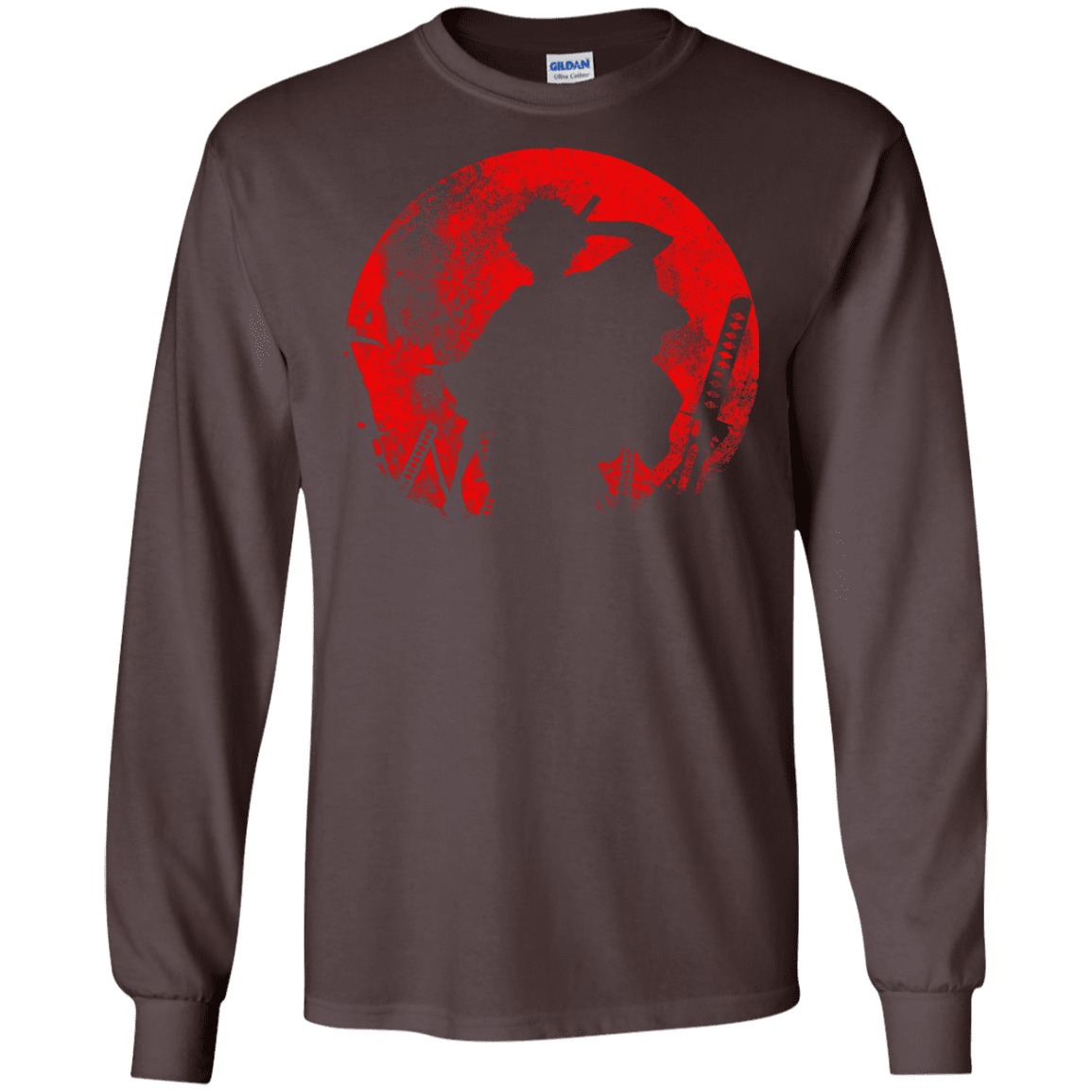 T-Shirts Dark Chocolate / S Samurai Swords Men's Long Sleeve T-Shirt