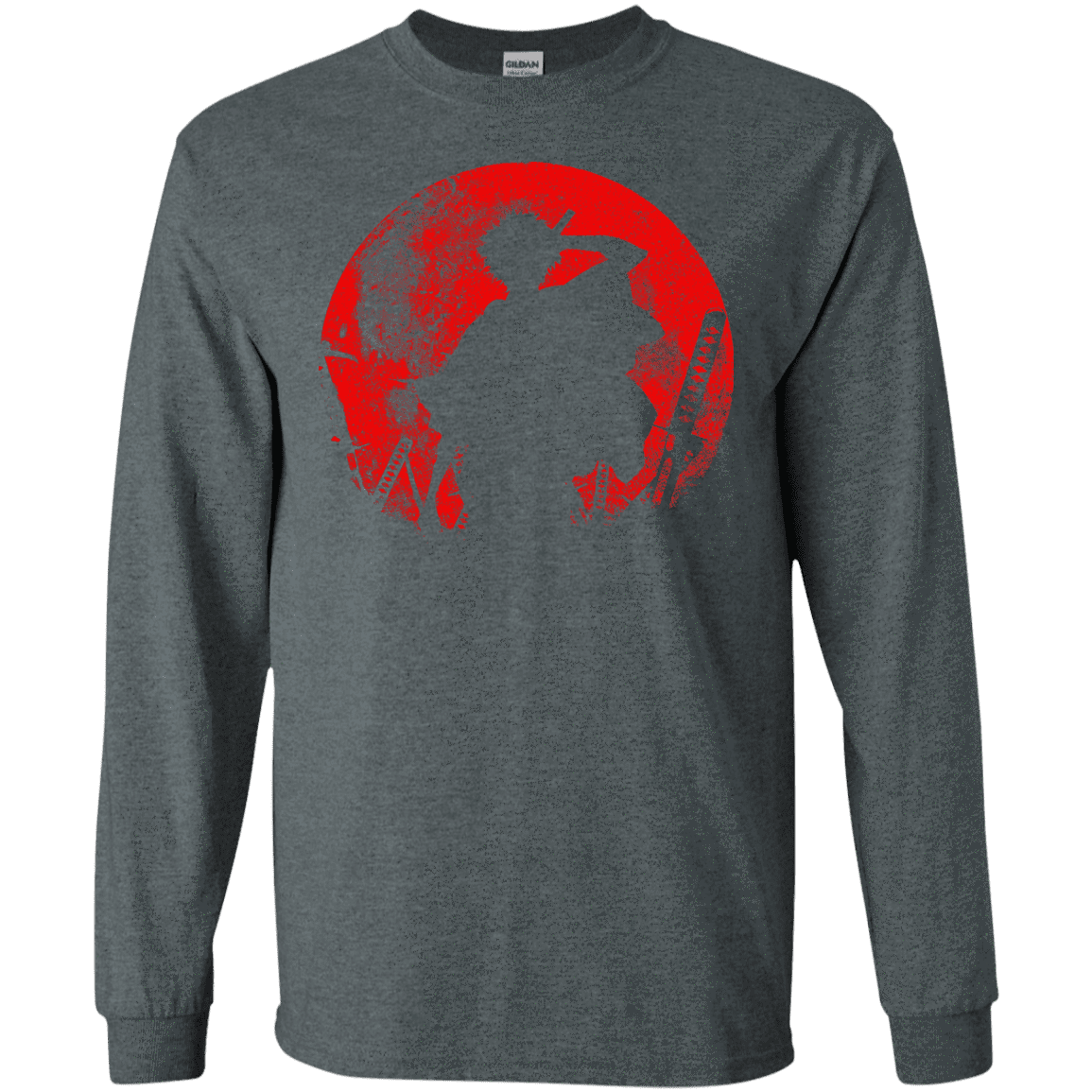 T-Shirts Dark Heather / S Samurai Swords Men's Long Sleeve T-Shirt