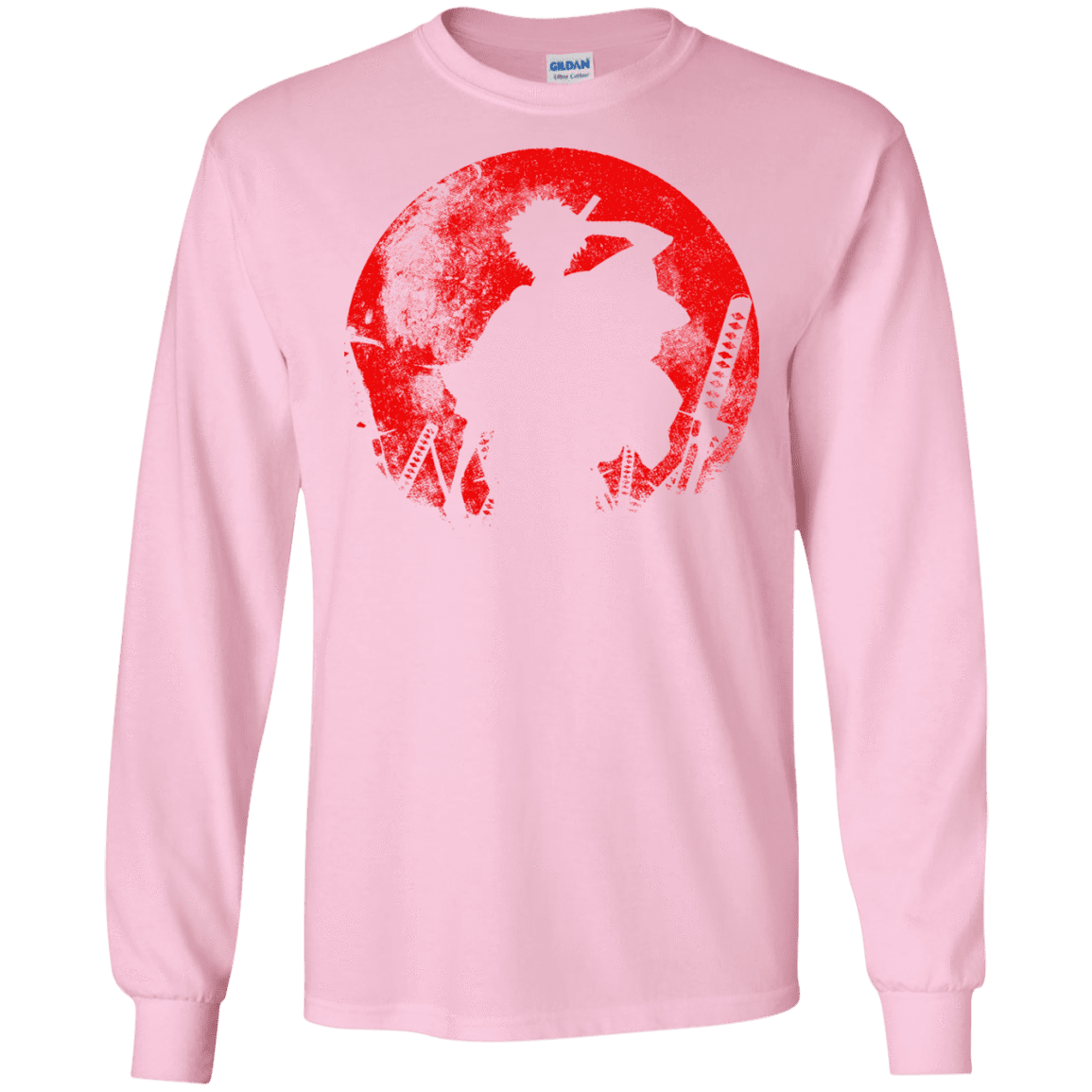 T-Shirts Light Pink / S Samurai Swords Men's Long Sleeve T-Shirt