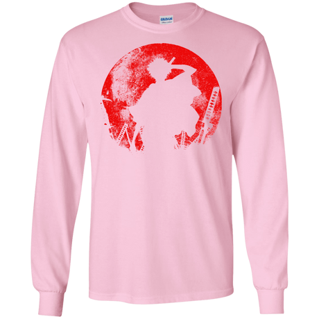 T-Shirts Light Pink / S Samurai Swords Men's Long Sleeve T-Shirt