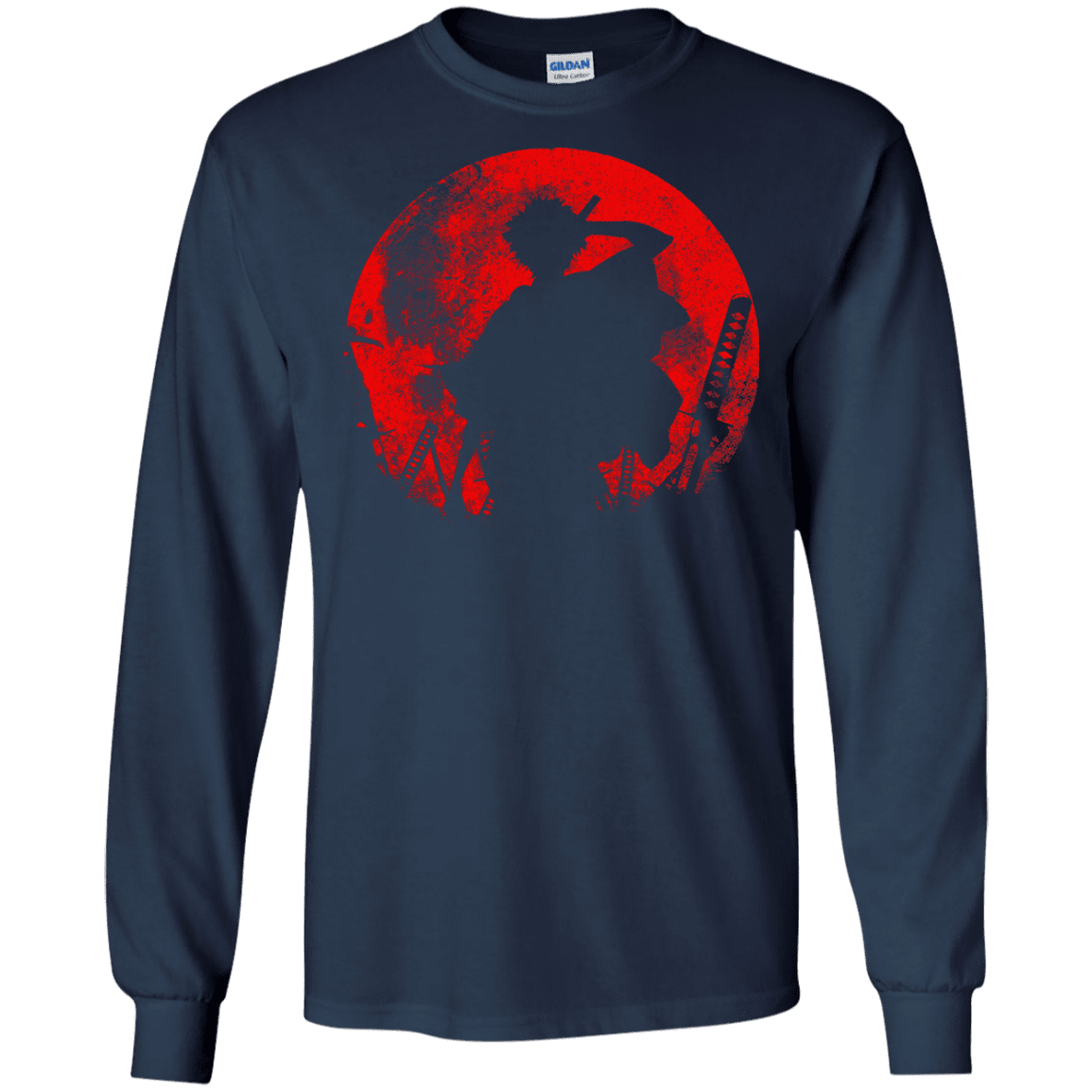 T-Shirts Navy / S Samurai Swords Men's Long Sleeve T-Shirt