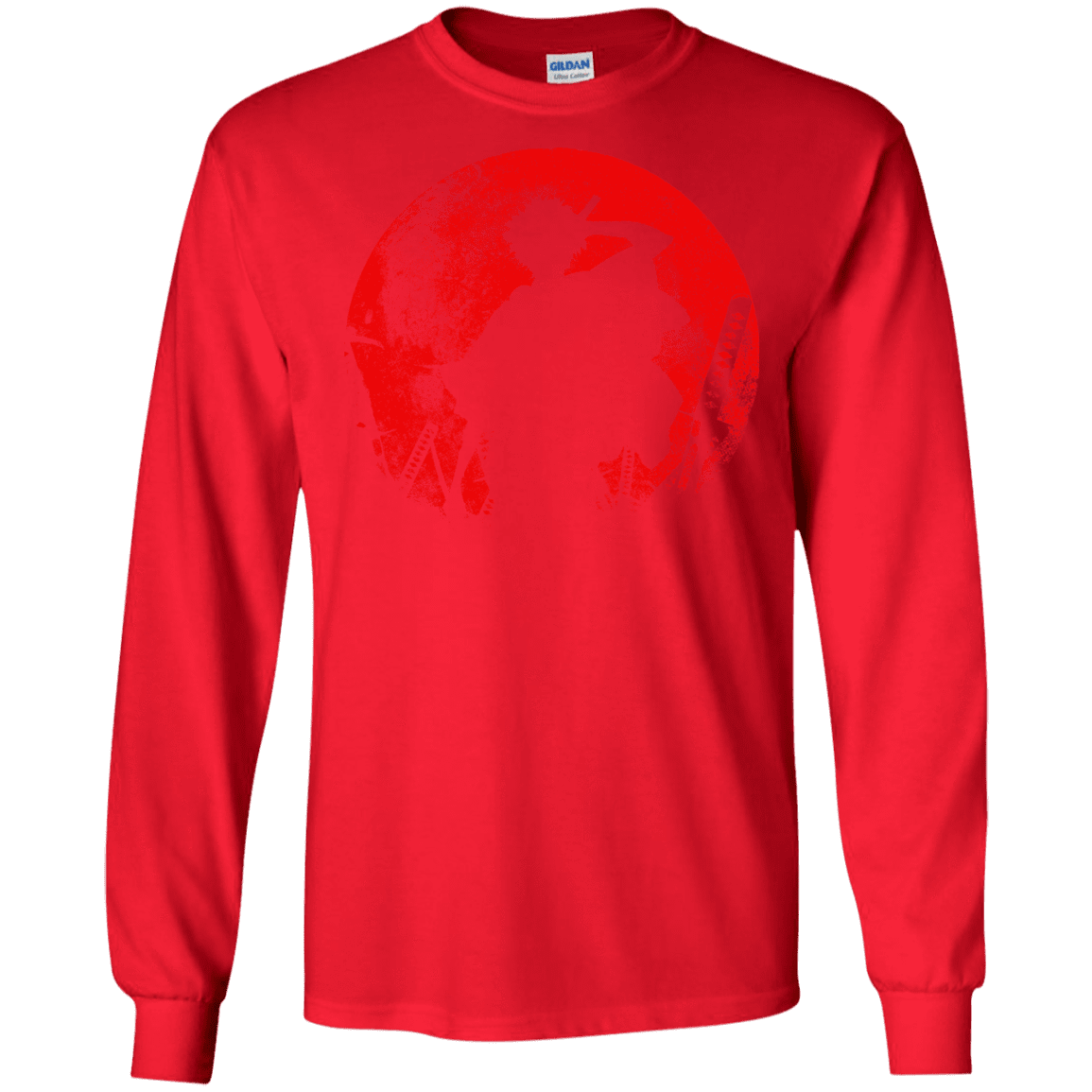 T-Shirts Red / S Samurai Swords Men's Long Sleeve T-Shirt