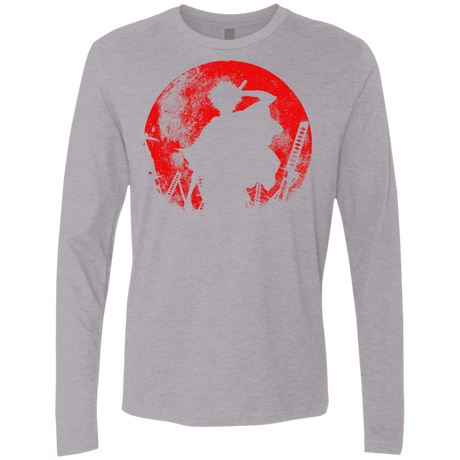 T-Shirts Heather Grey / S Samurai Swords Men's Premium Long Sleeve