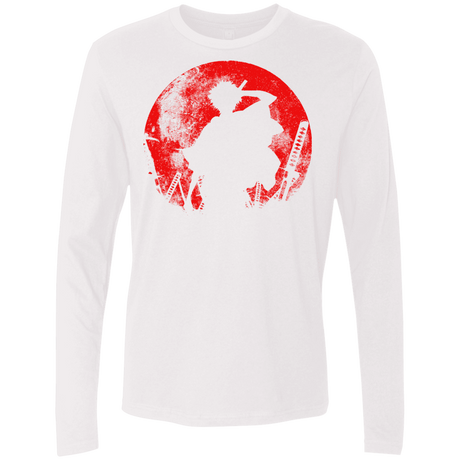 T-Shirts White / S Samurai Swords Men's Premium Long Sleeve
