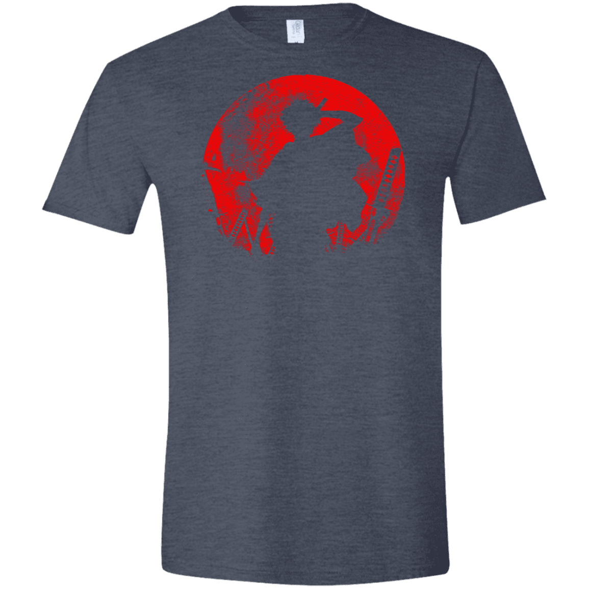 T-Shirts Heather Navy / S Samurai Swords Men's Semi-Fitted Softstyle