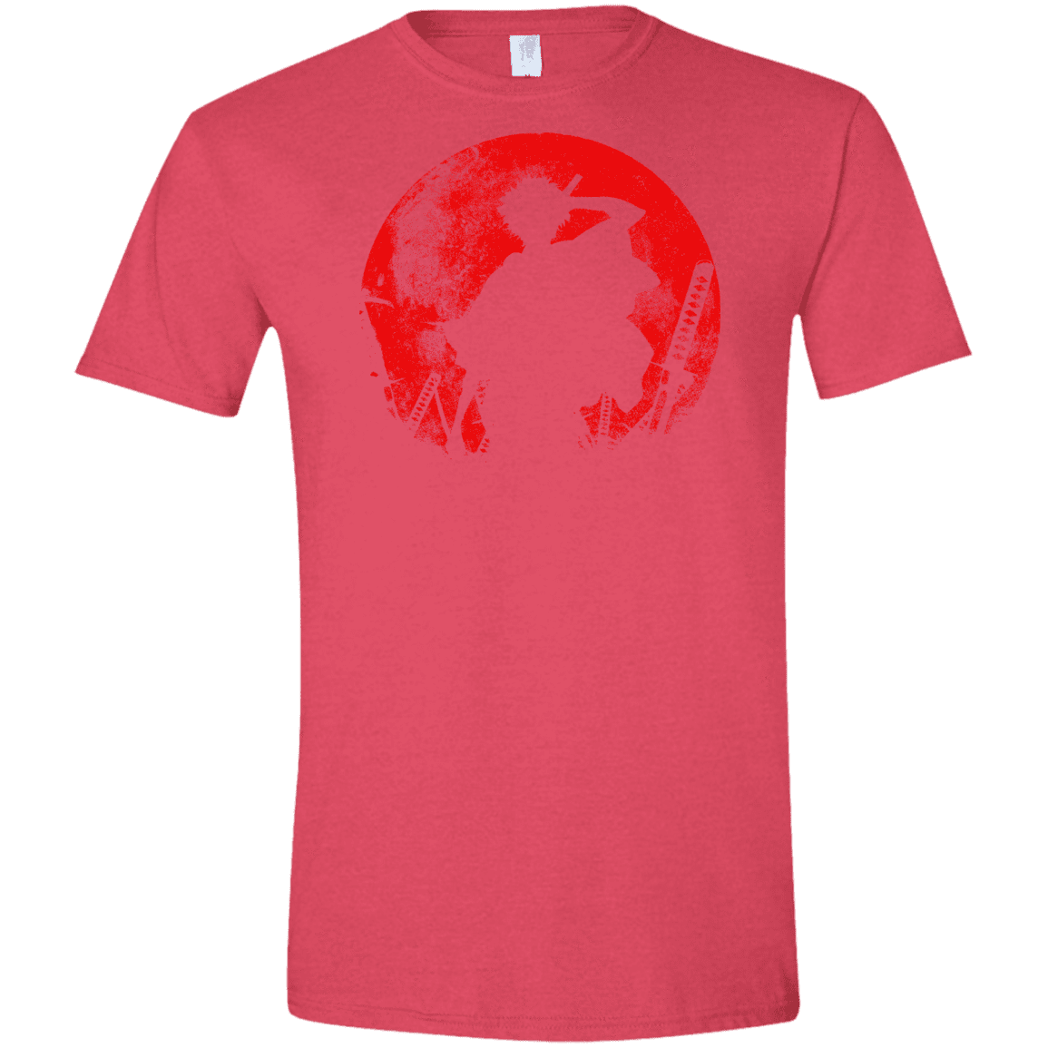 T-Shirts Heather Red / S Samurai Swords Men's Semi-Fitted Softstyle