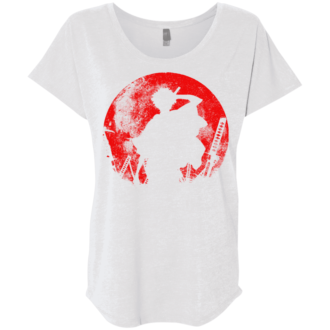 T-Shirts Heather White / X-Small Samurai Swords Triblend Dolman Sleeve