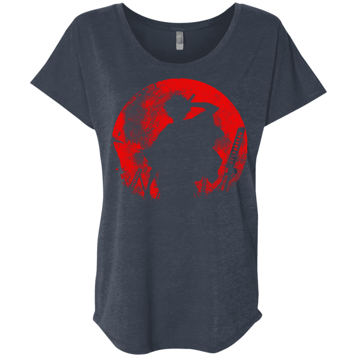 T-Shirts Vintage Navy / X-Small Samurai Swords Triblend Dolman Sleeve