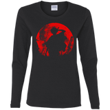 T-Shirts Black / S Samurai Swords Women's Long Sleeve T-Shirt