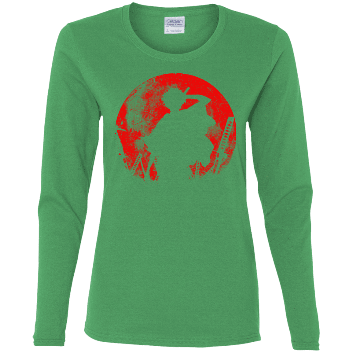 T-Shirts Irish Green / S Samurai Swords Women's Long Sleeve T-Shirt