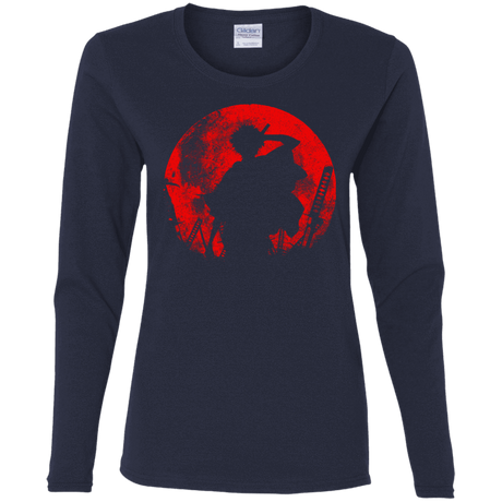 T-Shirts Navy / S Samurai Swords Women's Long Sleeve T-Shirt