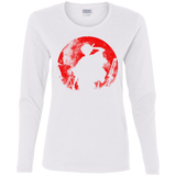 T-Shirts White / S Samurai Swords Women's Long Sleeve T-Shirt