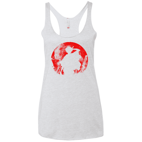 T-Shirts Heather White / X-Small Samurai Swords Women's Triblend Racerback Tank