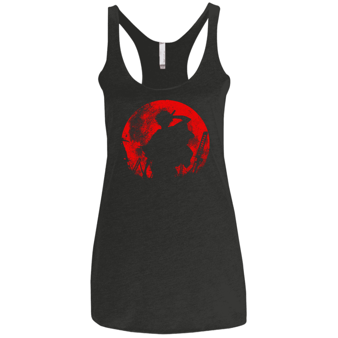 T-Shirts Vintage Black / X-Small Samurai Swords Women's Triblend Racerback Tank