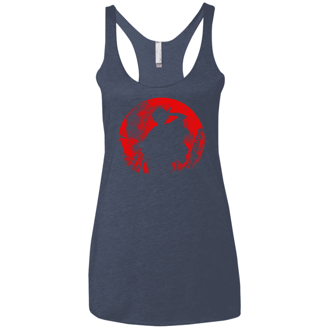T-Shirts Vintage Navy / X-Small Samurai Swords Women's Triblend Racerback Tank