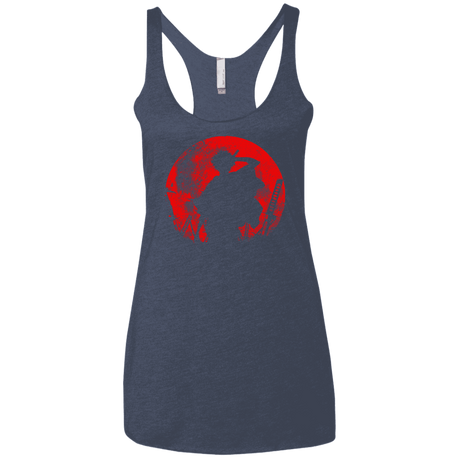 T-Shirts Vintage Navy / X-Small Samurai Swords Women's Triblend Racerback Tank
