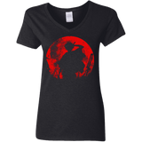 T-Shirts Black / S Samurai Swords Women's V-Neck T-Shirt