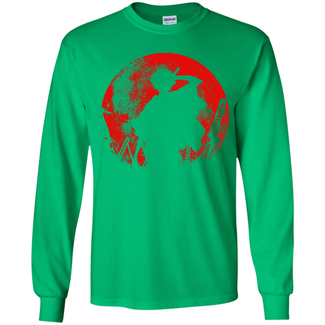 T-Shirts Irish Green / YS Samurai Swords Youth Long Sleeve T-Shirt