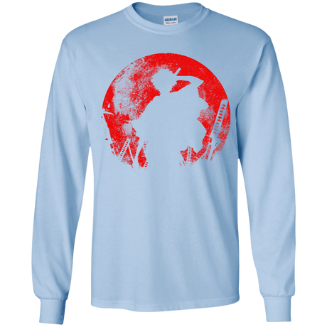 T-Shirts Light Blue / YS Samurai Swords Youth Long Sleeve T-Shirt