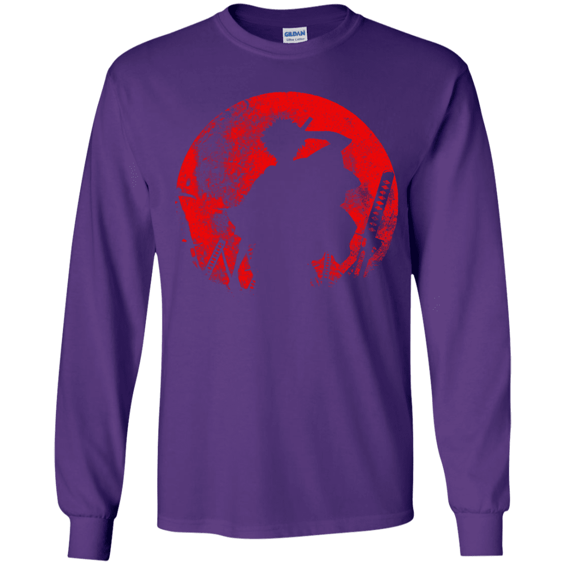 T-Shirts Purple / YS Samurai Swords Youth Long Sleeve T-Shirt