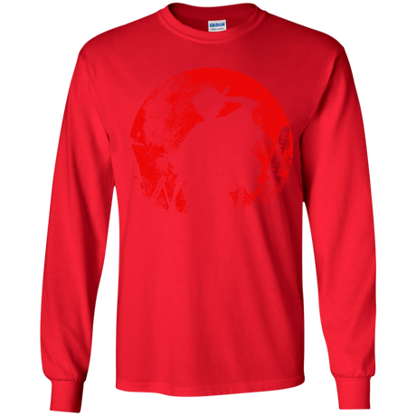 T-Shirts Red / YS Samurai Swords Youth Long Sleeve T-Shirt