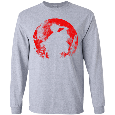 T-Shirts Sport Grey / YS Samurai Swords Youth Long Sleeve T-Shirt