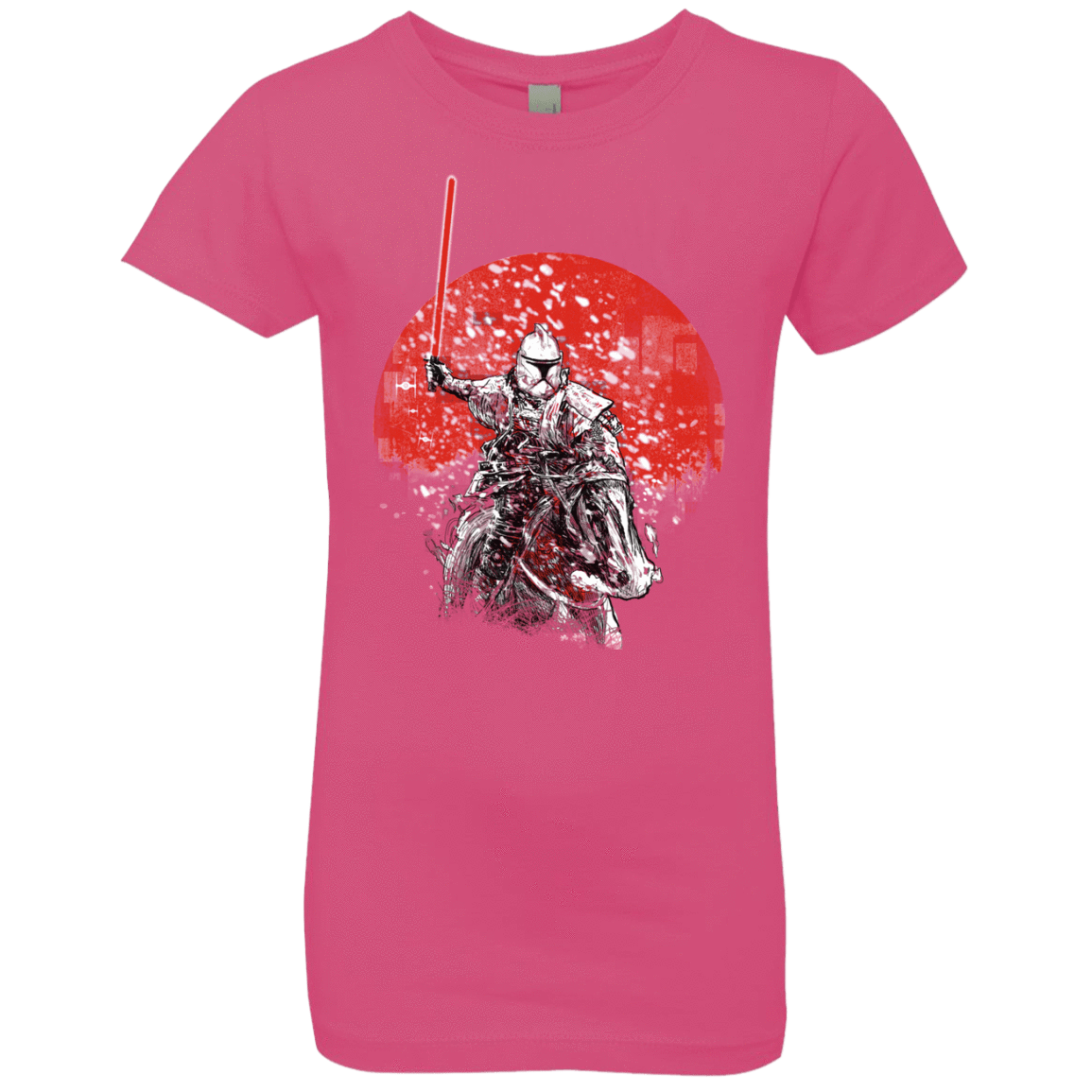 T-Shirts Hot Pink / YXS Samurai Trooper Girls Premium T-Shirt