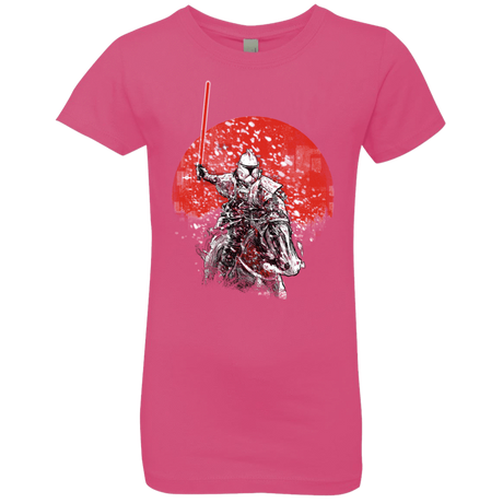 T-Shirts Hot Pink / YXS Samurai Trooper Girls Premium T-Shirt