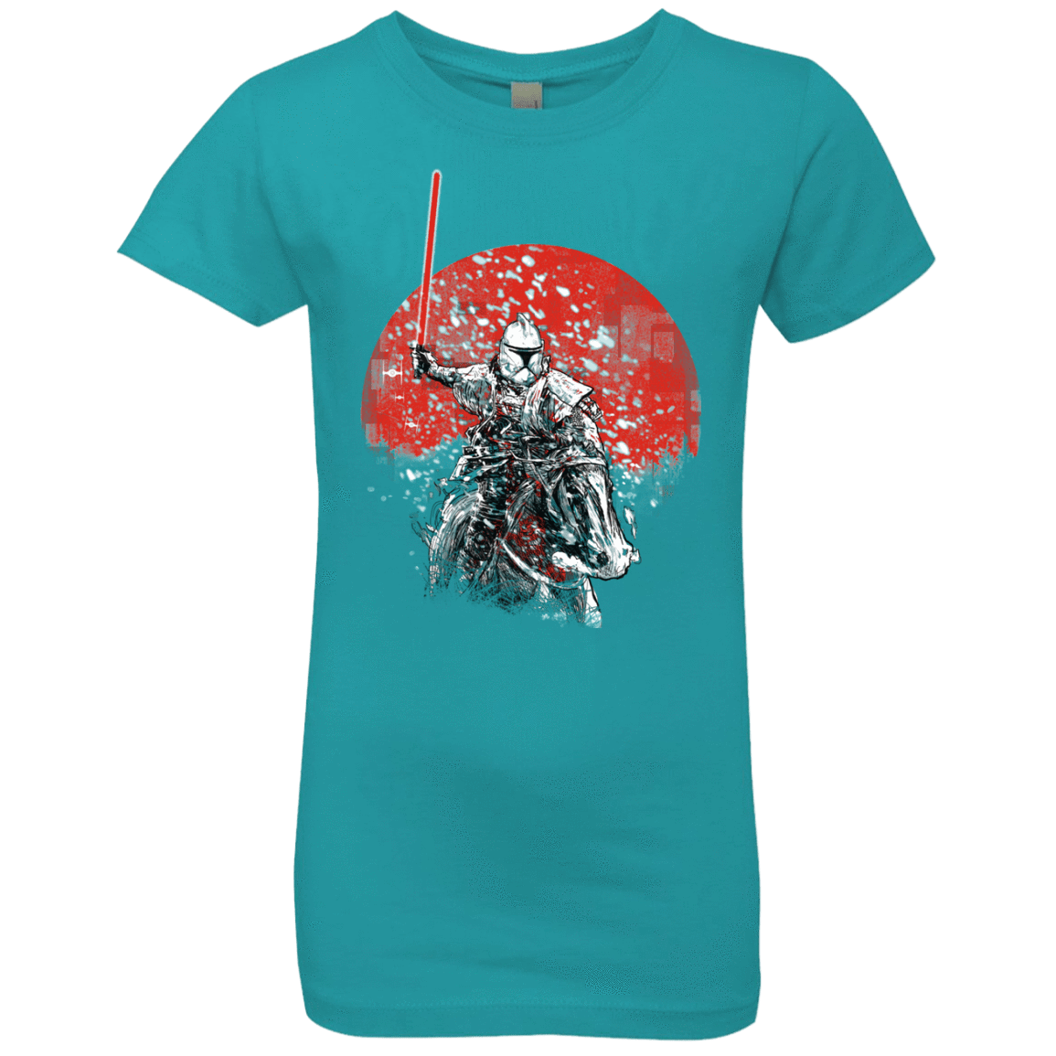 T-Shirts Tahiti Blue / YXS Samurai Trooper Girls Premium T-Shirt