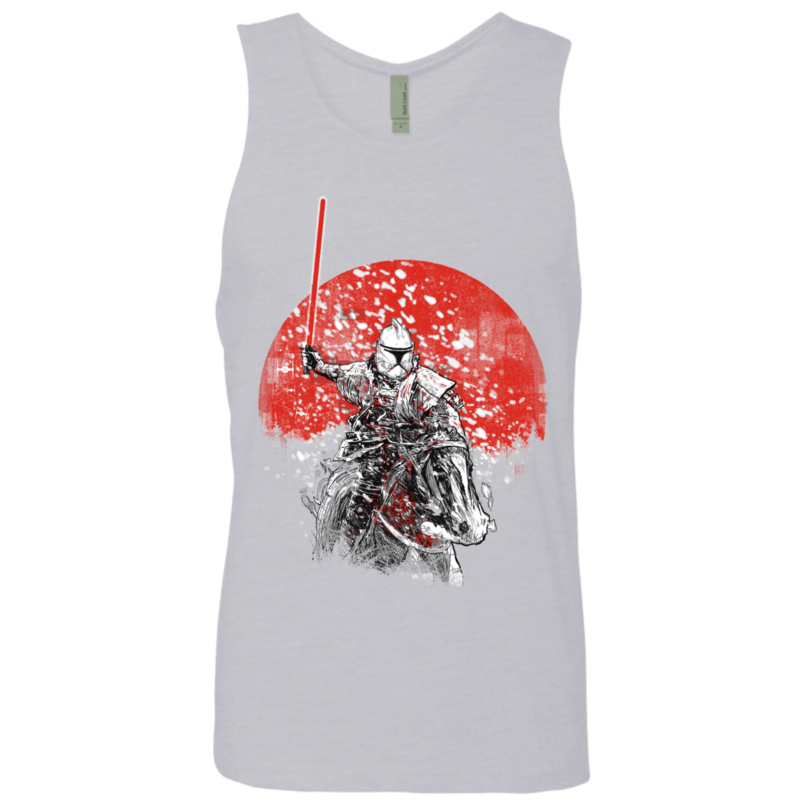 T-Shirts Heather Grey / S Samurai Trooper Men's Premium Tank Top