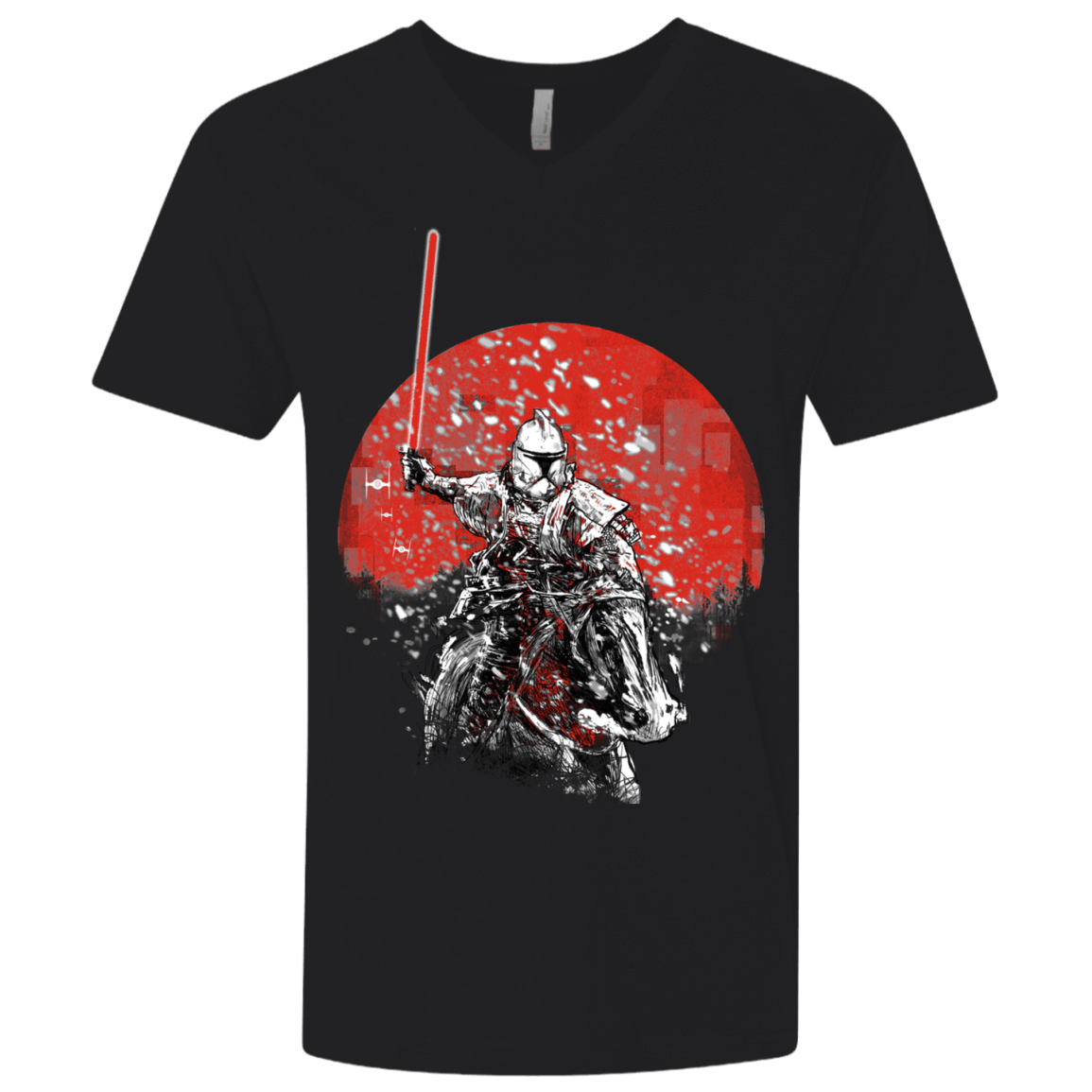 T-Shirts Black / X-Small Samurai Trooper Men's Premium V-Neck