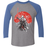 T-Shirts Premium Heather/Vintage Royal / X-Small Samurai Trooper Men's Triblend 3/4 Sleeve