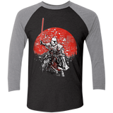 T-Shirts Vintage Black/Premium Heather / X-Small Samurai Trooper Men's Triblend 3/4 Sleeve