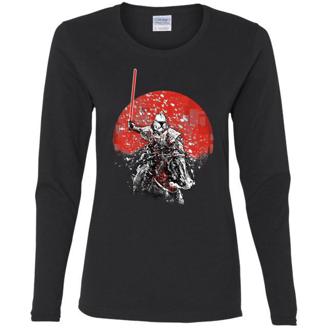 T-Shirts Black / S Samurai Trooper Women's Long Sleeve T-Shirt