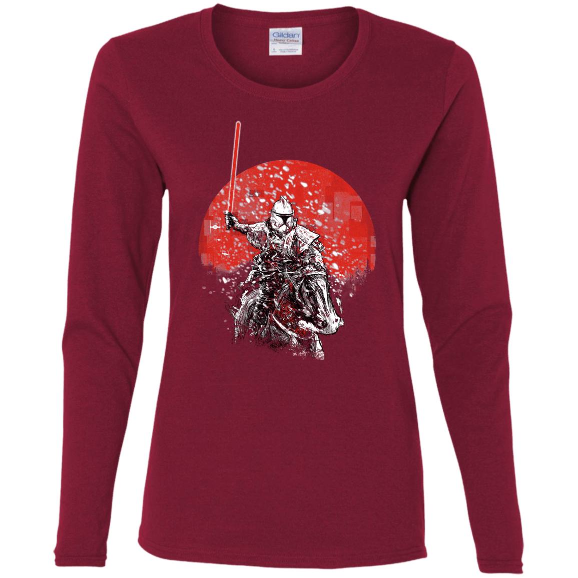 T-Shirts Cardinal / S Samurai Trooper Women's Long Sleeve T-Shirt