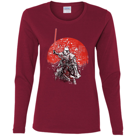 T-Shirts Cardinal / S Samurai Trooper Women's Long Sleeve T-Shirt