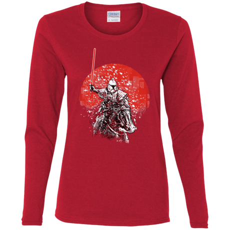 T-Shirts Red / S Samurai Trooper Women's Long Sleeve T-Shirt