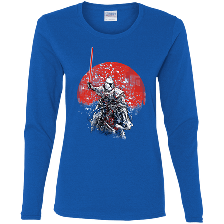 T-Shirts Royal / S Samurai Trooper Women's Long Sleeve T-Shirt