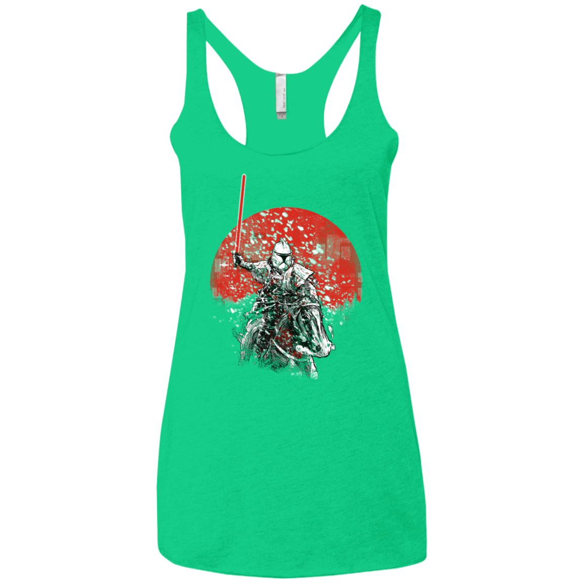 Samurai Trooper Women's Triblend Racerback Tank