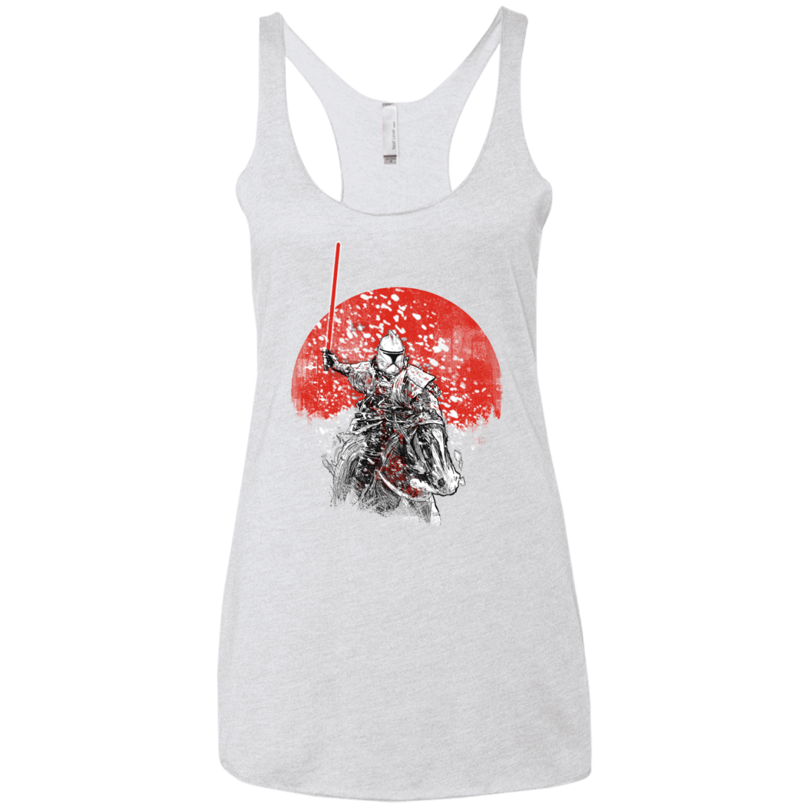 Samurai Trooper Women's Triblend Racerback Tank