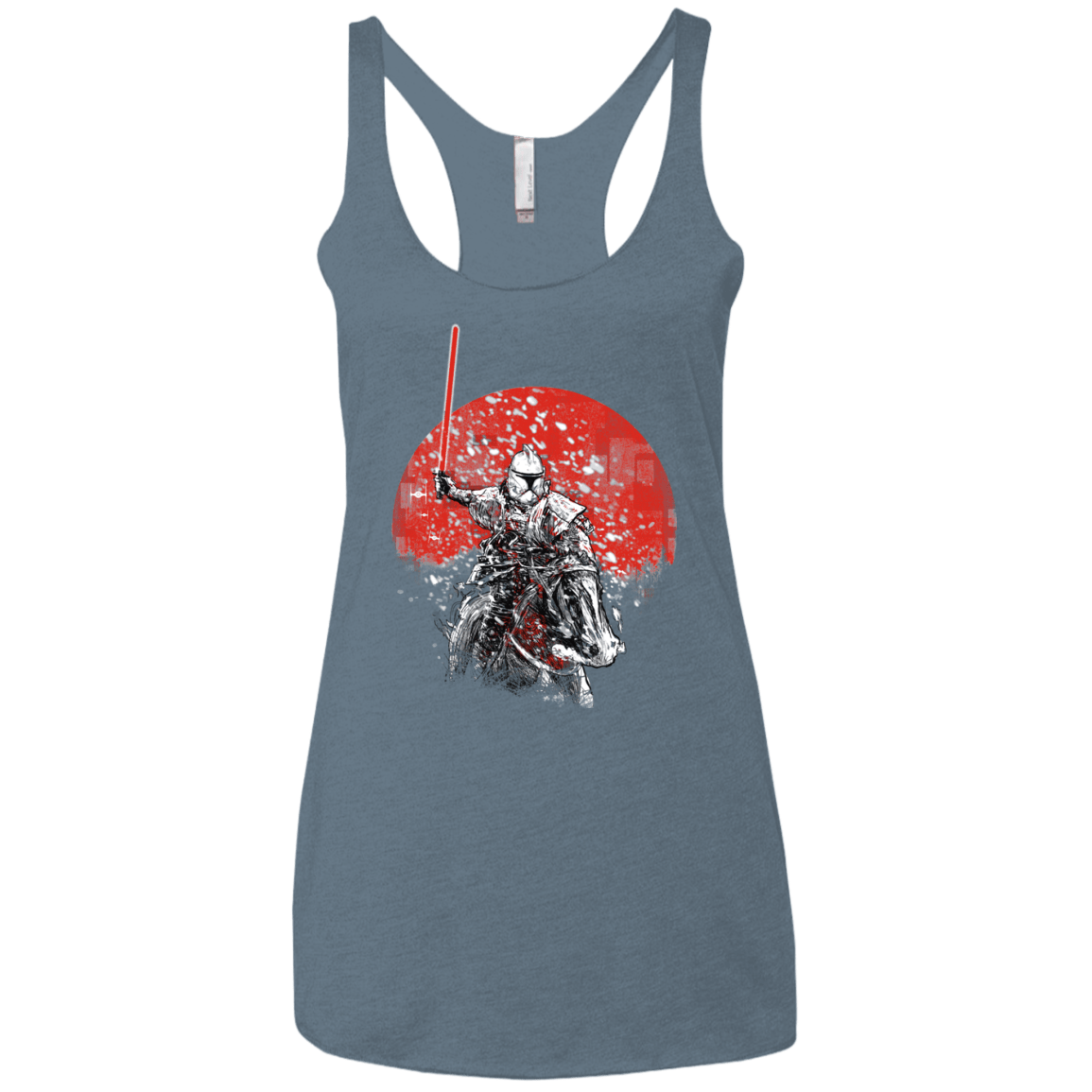 Samurai Trooper Women's Triblend Racerback Tank