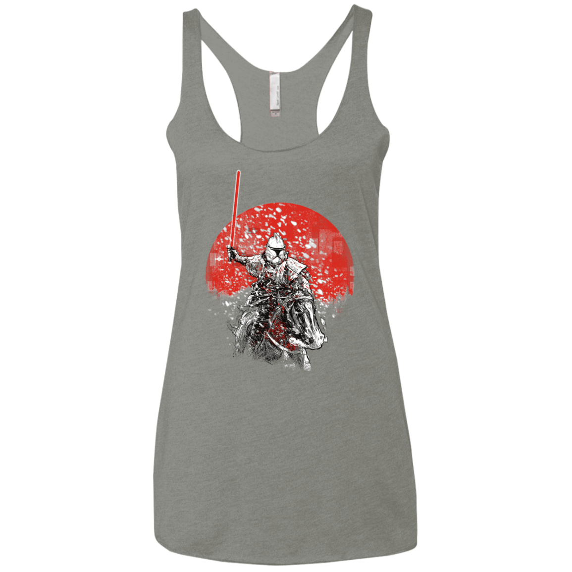 Samurai Trooper Women's Triblend Racerback Tank