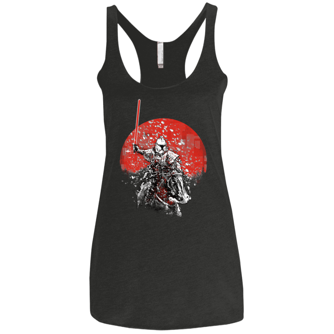 Samurai Trooper Women's Triblend Racerback Tank