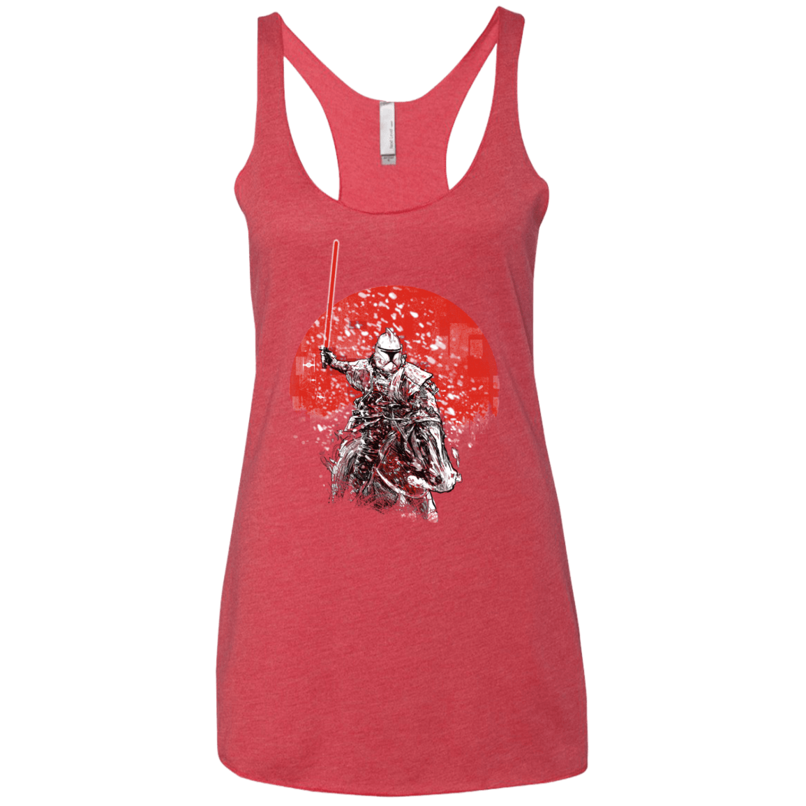 Samurai Trooper Women's Triblend Racerback Tank